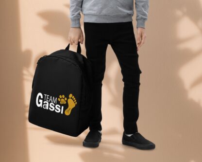 Team Gassi – mit Pfote, Fußabdruck und deinen Namen - Rucksack Tasche – Bild 9