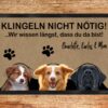 Personalisierte Fußmatte mit Haustierfoto – „Klingeln nicht nötig“ – Türvorleger mit Namen & Bild – Geschenk für Tierliebhaber – Bild 4
