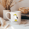 Maritime Kaffeetasse: Möwe im Regenmantel mit Schietwedder-Schriftzug – Bild 5