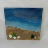 3D Meereslandschaft auf Leinwand - 30x30 cm Epoxidharz-Kunstwerk mit Strand und Muscheln – Bild 6