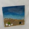 3D Meereslandschaft auf Leinwand - 30x30 cm Epoxidharz-Kunstwerk mit Strand und Muscheln – Bild 7