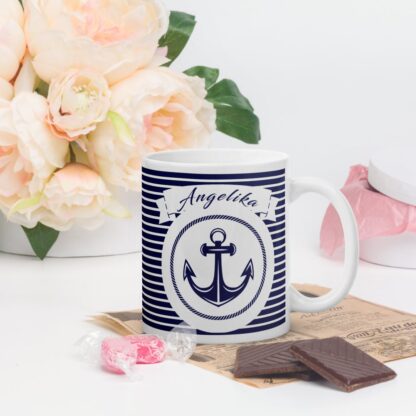 Personalisierte Maritime Tasse mit Anker - Perfektes Geschenk für Meerliebhaber – Bild 6