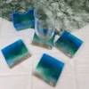 Maritime Resin Untersetzer-Set – Handgemachte Kunst für Urlaubsfeeling Zuhause – Bild 3