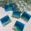 Maritime Resin Untersetzer-Set – Handgemachte Kunst für Urlaubsfeeling Zuhause